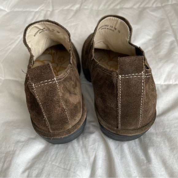 Fly London Wate Slip On Suede Ankle Booties Brown Women’s Size 8/39 - Picture 3 of 12